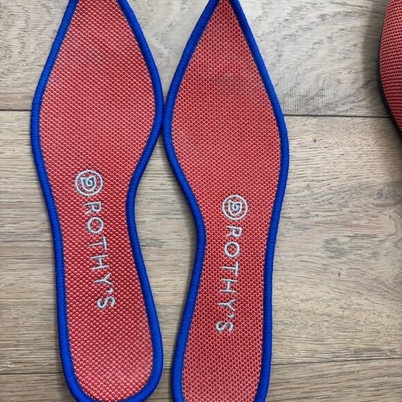 Rothy's The Point Slip-On Machine Washable Pointed-Toe Flats Orange Size 8 - Picture 9 of 10